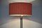 Lámpara de pie con pantalla roja de Kaiser Leuchten, Germany, Imagen 7