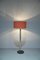 Lampada da terra con paravento rosso di Kaiser Leuchten, Germania, Immagine 3