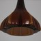 Brown Glass Hanging Lamp, 1970s 10