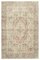 Tapis Beige Vintage, Turquie 1