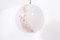 Marbled Opaline Globe Suspension Lamp, Image 1