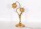 Goldene Blumen Lampe von Hans Kögl 7