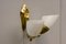 Brass and Glass Two-Arm Sconce, 1950s 3