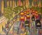 Oxford Street, finales del siglo XX, acrílico impresionista, Piece of London, Quirke, años 90, Imagen 1