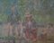 Deux Vieillards Assis, Milieu du 20ème Siècle, Pastel à l'Huile Impressionniste, William Mason, 1950s 3