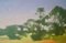 Paesaggio post impressionista, metà XX secolo, olio di M Noyes, Immagine 4