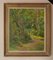 Paisaje primaveral de madera, mediados del siglo XX, óleo impresionista de Dorothy King, 1965, Imagen 3