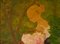 Giovane donna con fiori, fine XX secolo, olio impressionista, Alan Lambirth, 1985, Immagine 1