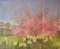 Apple Blossom Tree and Dandelions, Mid 20th-Century, Impressionist Landscape Oil, 1950s 1