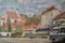 Kazimierz in Polonia, olio impressionista, Krajewska, 1970, Immagine 4