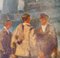 Wapping Group of Artists by the Thames, Mid 20th Century, Oil, Donald Blake, 1950 5