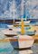 The Dingy Park, Impressionist Oil, Sailing Yachts, Frank Hill, 1970 3