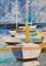 The Dingy Park, Olio impressionista, Barche a vela, Frank Hill, 1970, Immagine 3