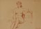 Helen, Mid-Century, figurativa mujer desnuda, Arthur Royce Bradbury, lápiz, 1952, Imagen 1