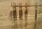 Pier, Mitte 20. Jh., Impressionistisches Ölpastell auf Papier von William Henry Innes, 1960er 5