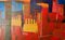 Abstract City Landscape, Late 20th-Century, Acrylic Painting by Amrik Varkalis, 1990s, Image 5