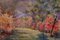Jardins Floraux, Début du 20ème Siècle, Paysage à l'Aquarelle par Annie L Pressland, 1910s 1