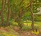 Into the Forest, metà XX secolo, paesaggio ad olio di Dorothy King, anni '50, Immagine 2