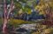 Woodland River, Mid 20th-Century, Oil Landscape of Forest par Leonard Richmond, 1950s 1