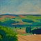 Landscape, Mid Century, Piece Oil on Board, Countryside von Michael Fell, 1960er 1