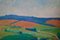 Paesaggio, metà XX secolo, olio su tavola, campagna di Michael Fell, anni '60, Immagine 5