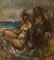 Girls by the Sea, metà XX secolo, Michael Daguilar, olio, anni '50, Immagine 1