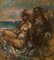 Girls by the Sea, Mid 20th-Century, Michael Daguilar, Oil, 1950s 1