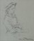 Girl in a Hat, Fin 20th-Century, Figurative Sketch par Roy Petley, 1980s 1