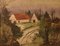English Farmhouse, Early 20th Century, Impressionist Oil Piece, Paul Earee, 1925 1