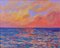 Sunset From Porthmeor Beach, St Ives, finales del siglo XX, acrílico de Quirke, años 90, Imagen 1