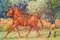 Training Day, Impressionist Oil Horse & Jockey, Kay Hinwood, 1940 3