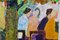 The Garden Party, óleo impresionista, Frank Hill, 1970, Imagen 3