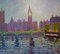 Westminster, Fin 20th-Century, Acrylique Impressionniste de Londres, Michael Quirke, 2000 1