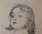 Dibujo a lápiz de una niña posando, principios del siglo XX, Bruno Beran, años 30, Imagen 3