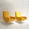Italian Mustard Armchairs, 1950s, Set of 2 1