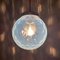Lámpara colgante vintage esférica azul, años 60, Imagen 4