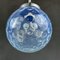 Lámpara colgante vintage esférica azul, años 60, Imagen 7