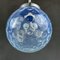 Vintage Blue Sphere Ball Pendant Lamp, Italy, 1960s 7