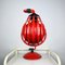 Lampe de Bureau IGLOO Mid-Century Rouge par Tommaso Cimini pour Lumina, Italie, 1980s 5