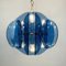 Blaue Mid-Century Hängelampe von Fontana Arte, Italien, 1960er 2