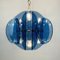 Mid-Century Blue Pendant Lamp from Fontana Arte, Italy, 1960s 2