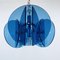 Blaue Mid-Century Hängelampe von Fontana Arte, Italien, 1960er 7