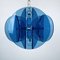 Mid-Century Blue Pendant Lamp from Fontana Arte, Italy, 1960s 10
