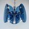 Mid-Century Blue Pendant Lamp from Fontana Arte, Italy, 1960s 3