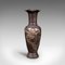 Jarrón o urna decorativa victoriana china antigua pequeña de bronce, 1900, Imagen 2
