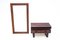 Rosewood Mirror with Commode, 1960s, Set of 2, Image 1
