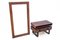 Rosewood Mirror with Commode, 1960s, Set of 2 2