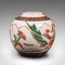 Kleine antike japanische Blumenvase oder Blumenurne aus Keramik, 1850er 4