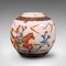 Kleine antike japanische Blumenvase oder Blumenurne aus Keramik, 1850er 3