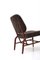 Easy Chair in Dark Brown Fur 2